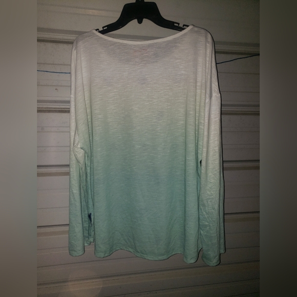 3X Plus Size XXXL Leona Lovegrove Palm Tree summer t-shirt top vacation beachy - Picture 5 of 5